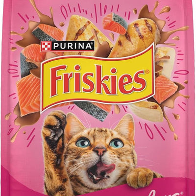 Purina Friskies Gravy Swirlers With Flavors of Chicken, Salmon and Gravy Dry Cat Food - 3.15-lb Bag
