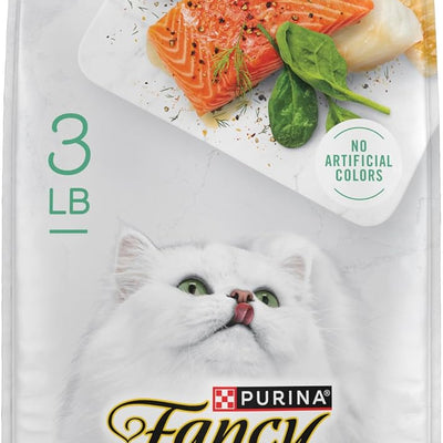 Purina Fancy Feast Dry Cat Food with Ocean Fish and Salmon - 3-lb Bag