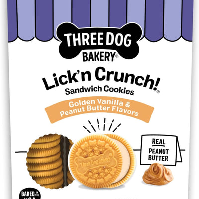 Three Dog Bakery Lick'n Crunch! Dog Treats, 13-oz