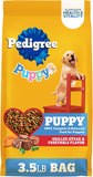 Pedigree Puppy Dry Dog Food, Grilled Steak & Vegetable, 3.5-lb