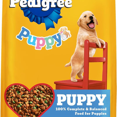 Pedigree Puppy Dry Dog Food, Grilled Steak & Vegetable, 3.5-lb