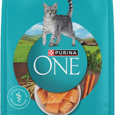 Purina ONE Natural Dry Cat Food, Tender Selects Blend With Real Salmon - 3.5-lb Bag